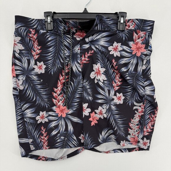 Hurley Other - Hurley Board Shorts Mens 36 10" Swim Trunks Blue Floral Pocket